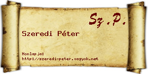 Szeredi Péter névjegykártya